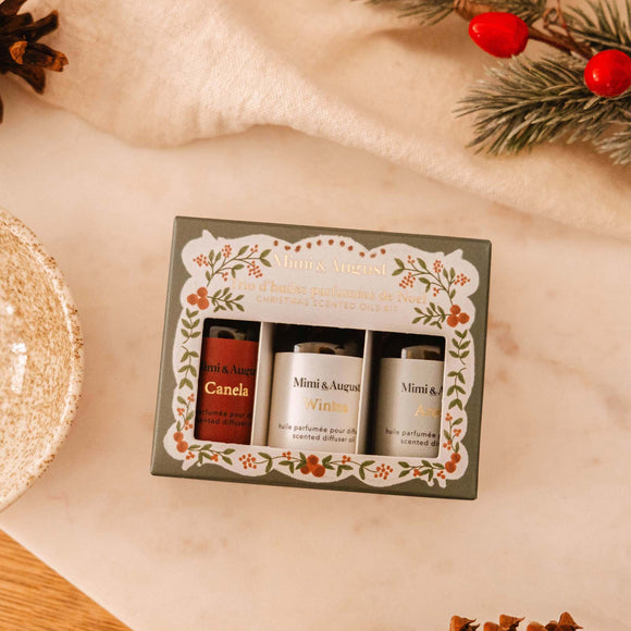 MIMI & AUGUST Trio d’Huiles Parfumées De Noël