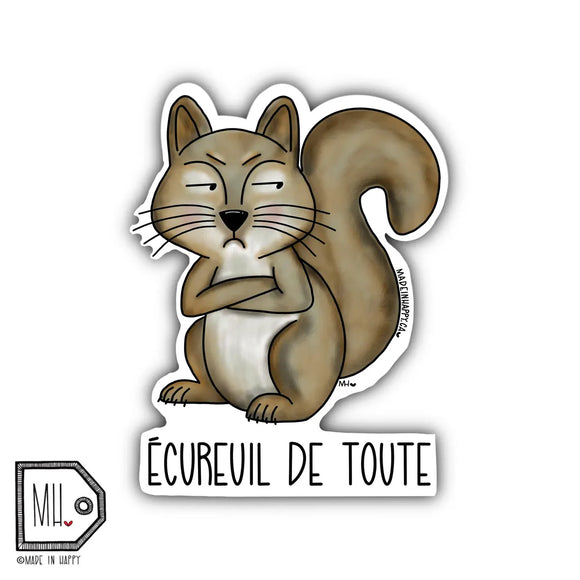 Made In Happy - Autocollant - Écureuil De Toute
