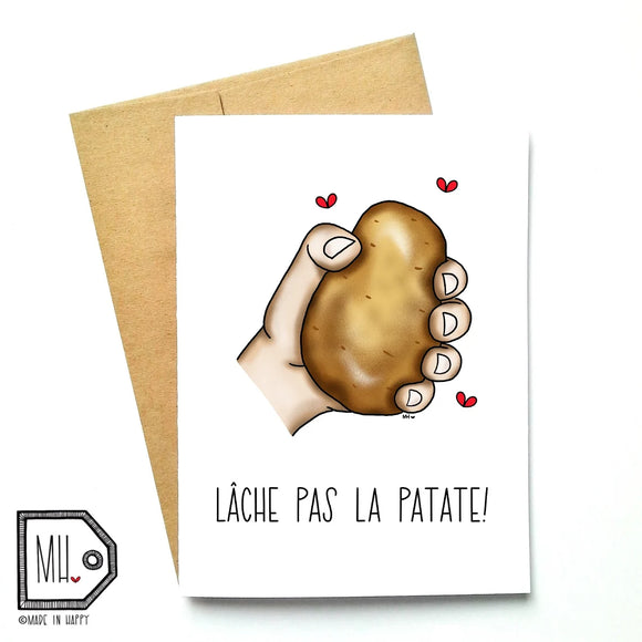Made In Happy - Carte De Souhait - Patate