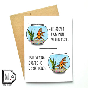 Made In Happy - Carte De Souhait - Poisson Rouge