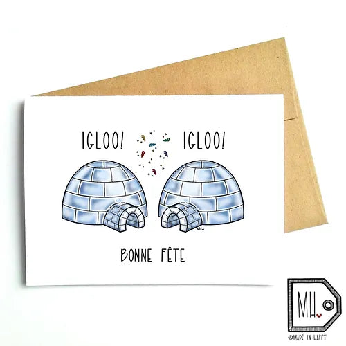 Made In Happy - Carte de souhait - Igloo Igloo