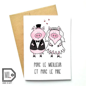 Made In Happy - Carte postale - Porc le Meilleur