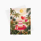 Marie-Lise Illustration-Carte de Souhait-Fete Tropicale