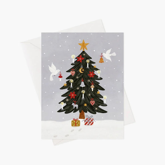 Marie Lise Illustration Carte De Souhait Mon Beau Sapin