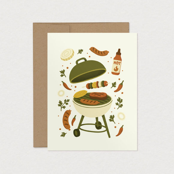 Carte de souhaits Grillades - Mimosa Design