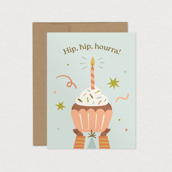 Carte de souhaits Hip Hip Hourra - Mimosa Design