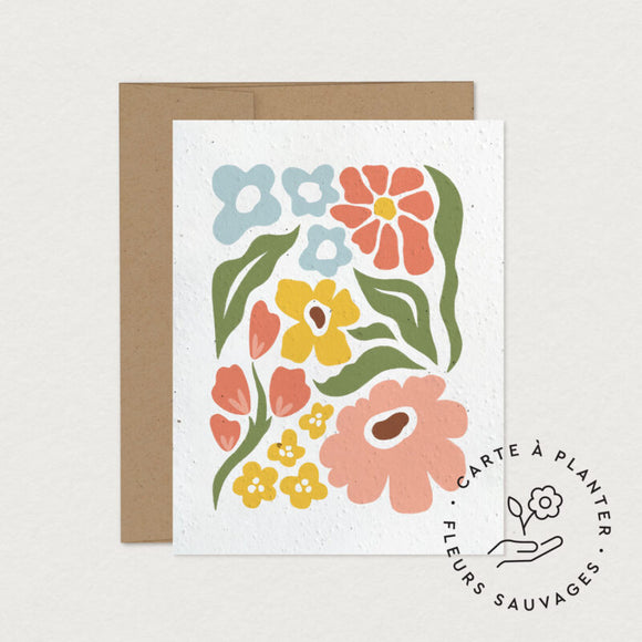 Mimosa Design-Cartes Ensemence Marche de Fleurs