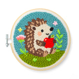 Mini-kit de broderie à aiguille à perforer hérisson - Kikkerland