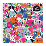 MudPuppy Casse-tête 500 pièces Blooming Cats Puzzle Front