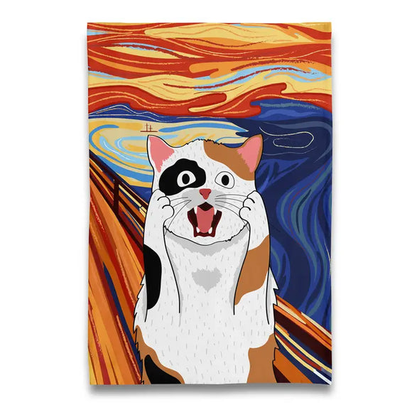 Naked Decor-Linge a Vaisselle Calico Cat Scream