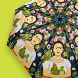 Parapluie Frida Khalo et ses perroquets motif