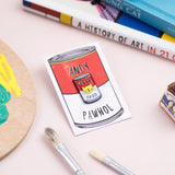 Niaski Epinglette Felin Andy Pawhol Canne  De Nourriture Pour Chat Can Of Cat Food