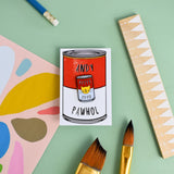 Niaski Epinglette Felin Andy Pawhol Canne  De Nourriture Pour Chat Can Of Cat Food