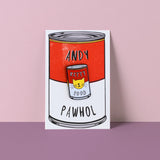 Niaski Epinglette Felin Andy Pawhol Canne  De Nourriture Pour Chat Can Of Cat Food