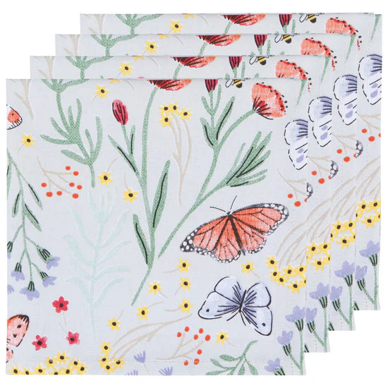 Now Design-Ensemble de Napkin Imprime Morning Meadow