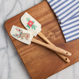 Duo de Mini-Spatules - Cerf De Noël et Poinsettia. lifestyle