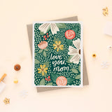 Occasionalish Carte De Souhait "Love You Mom" Avec Enveloppe