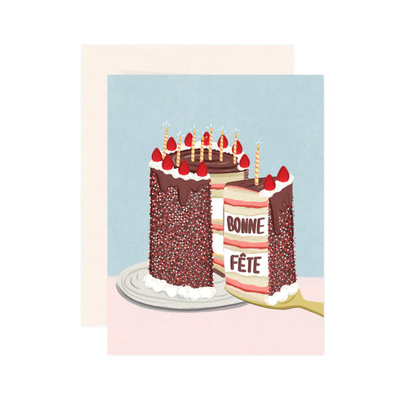Page and Willow - Carte de voeux - Cake Slice Bonne Fête