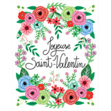 Page and Willow - Carte florale Joyeuse St-Valentin Gros Plan