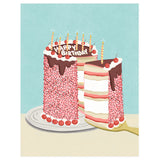 Paige And Willow Cake Slice Happy Birthday Card