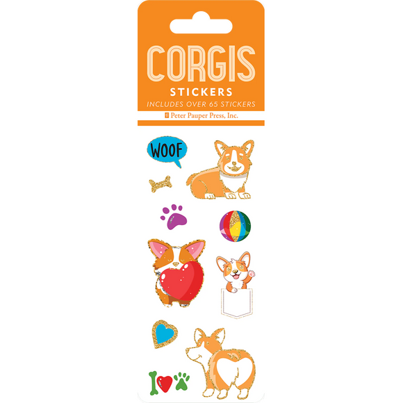 Peter Pauper Press - Autocollants - Corgis
