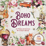 Peter Pauper Press - Cahier d'autocollant Boho dreams