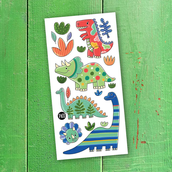 Pico Tattoos Dinos Colorés