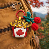 Porte-cles Poutine Cerise - Sur Sac