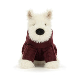 Chien Scottie de Munro en pull d'hiver - JellyCat