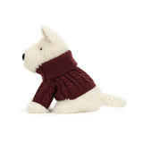 Chien Scottie de Munro en pull d'hiver - JellyCat