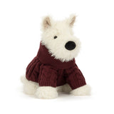 Chien Scottie de Munro en pull d'hiver - JellyCat