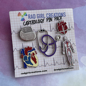 Rad Girl Creations-Pack D'Epinglettes-Cardiologie