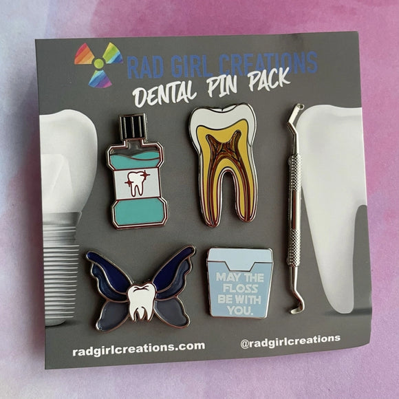 Rad Girl Creations-Pack D'Epinglettes-Dentaire