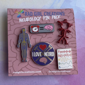 Rad Girl Creations-Pack D'Epinglettes-Neurologie