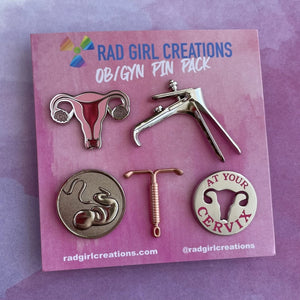 Rad Girl Creations-Pack D'Epinglettes-OB-GYN