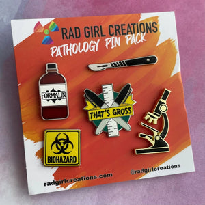 Rad Girl Creations-Pack D'Epinglettes-Pathologie