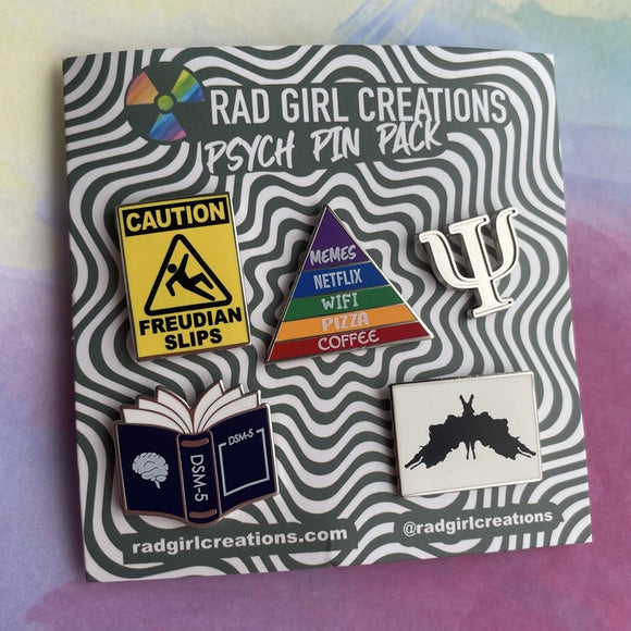 Rad Girl Creations-Pack D'Epinglettes-Psych