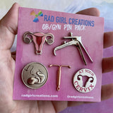 ad Girl Creations-Pack D'Epinglettes-OB-GYN main