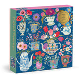 Raincoast - Puzzle en feuille de 500 pièces Tasses à thé en pot par Victoria Ball - Avant Boite