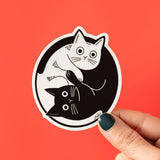 RippleSplash Studio - Aimant - Chat Yin Yang