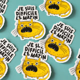 RippleSplash Studio - Autocollant - Je suis difficile le matin