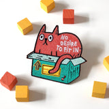 RippleSplash Studio - Ecusson - Chat orange