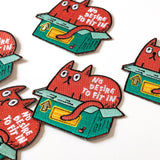 RippleSplash Studio - Ecusson - Chat orange