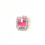 RippleSplash Studio - Epinglette - Double trouple chat