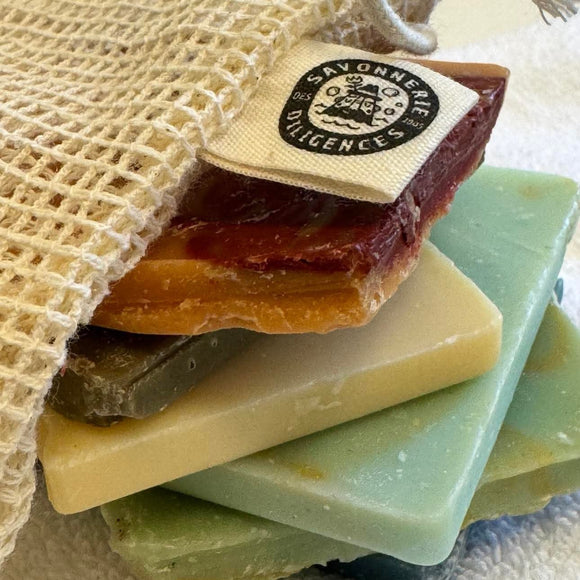 Savonnerie Des Diligences Pochette de Savons En Coton Retailles