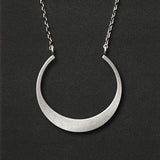 Scout Curated Wears-Refined Necklace Collection-Crestent Silver Pendent