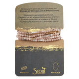 Scout Curated Wears-Stone Stack Bracelet- Necklace Morganite Black Tourmaline Gold Packaging