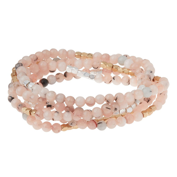 Scout Curated Wears-Stone Stack Bracelet-Necklace Morganite Black Tourmaline Gold
