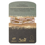 Scout Curated Wears Stone Stack Bracelet Necklace Pink Opal Gold Stone Of Renew Packaging
