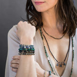Scout Curated Wears-Stone Stack Bracelet Aqua terra Lifestyle
